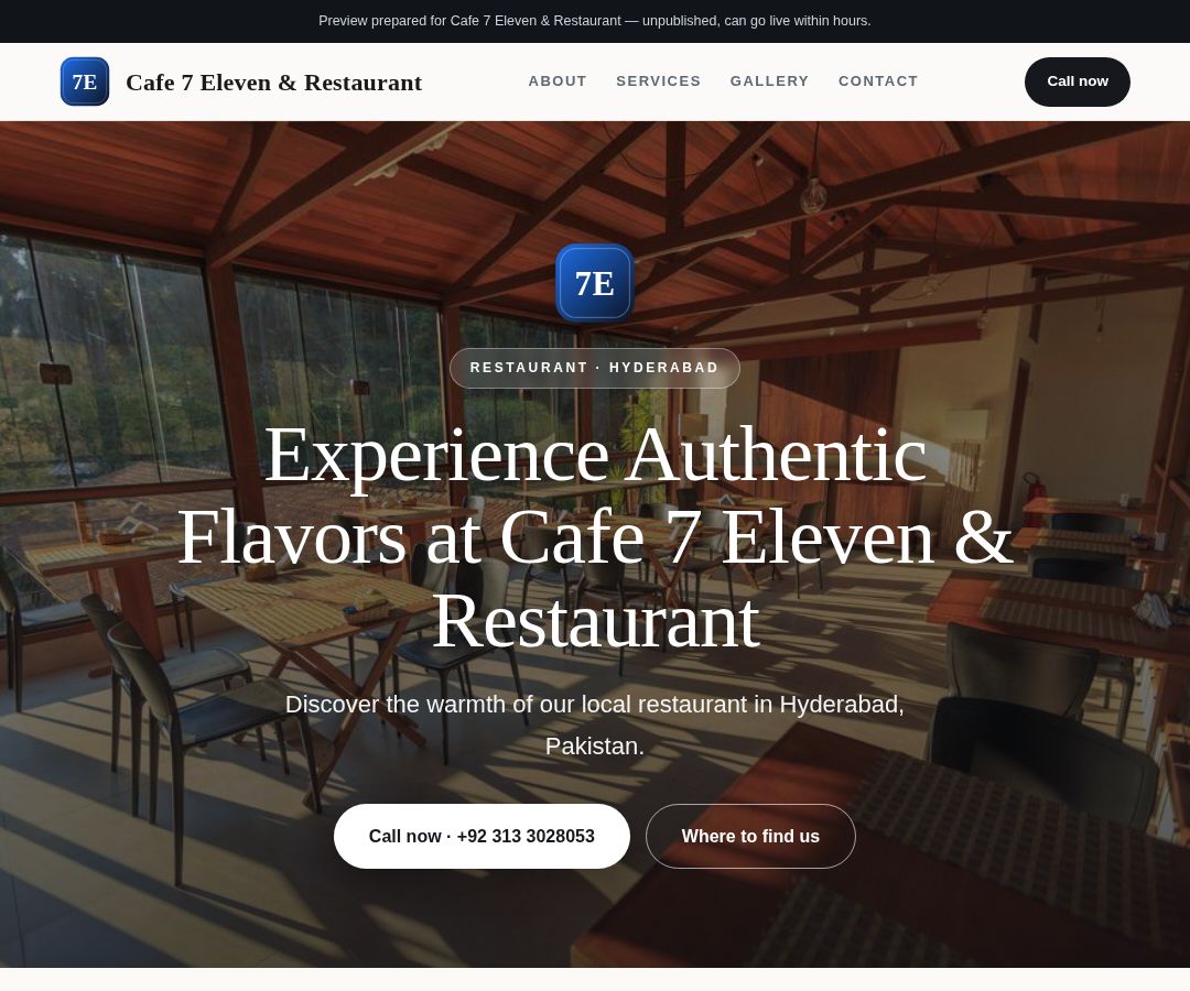 Cafe 7 Eleven & Restaurant