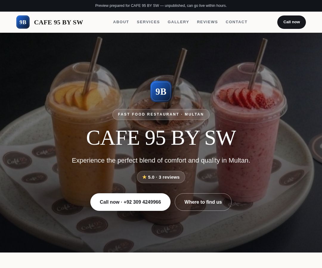 CAFE 95 BY SW
