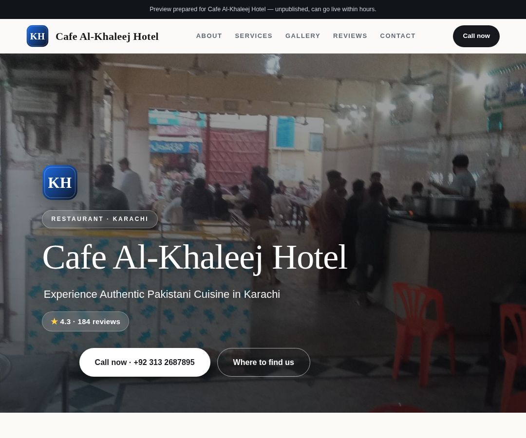 Cafe Al-Khaleej Hotel