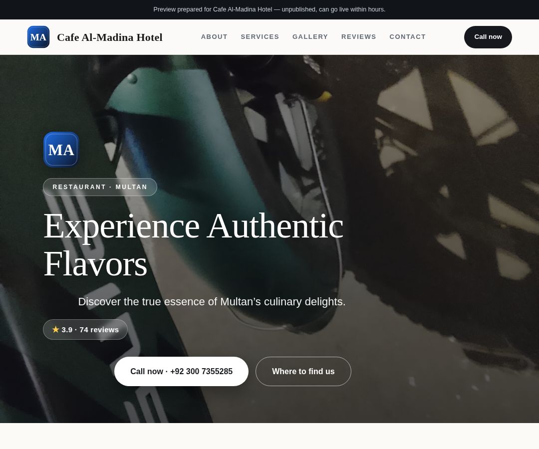 Cafe Al-Madina Hotel
