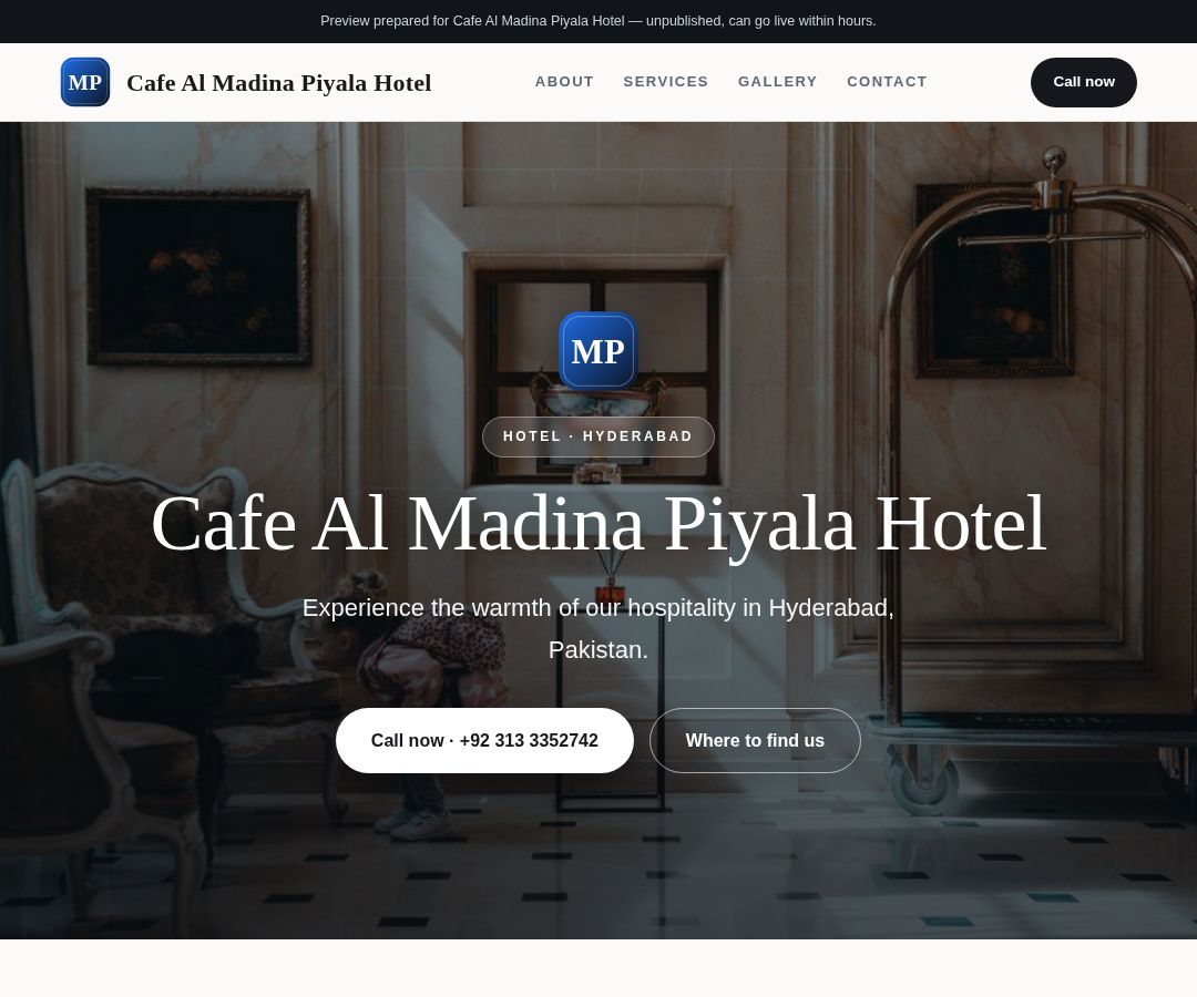 Cafe Al Madina Piyala Hotel