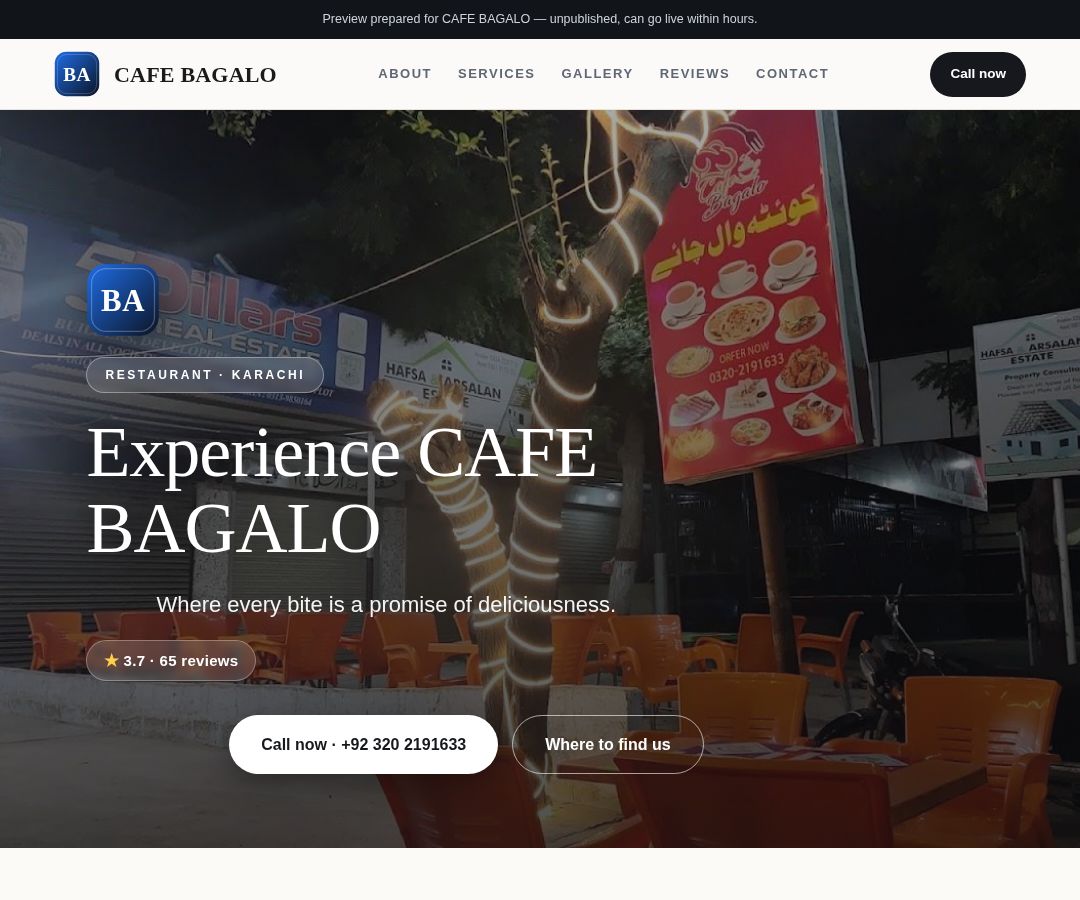 CAFE BAGALO
