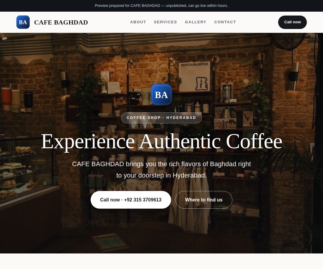 CAFE BAGHDAD