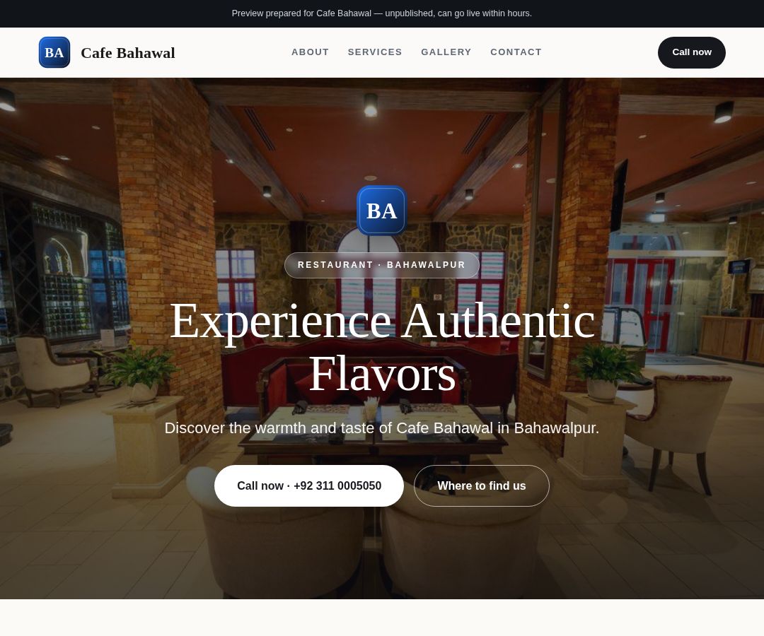 Cafe Bahawal