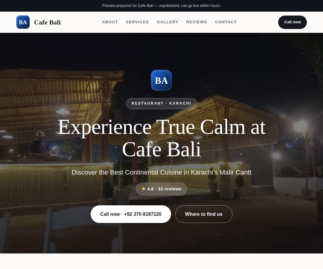 Cafe Bali