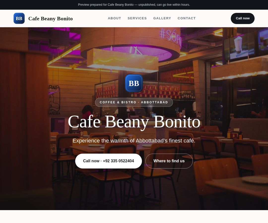 Cafe Beany Bonito