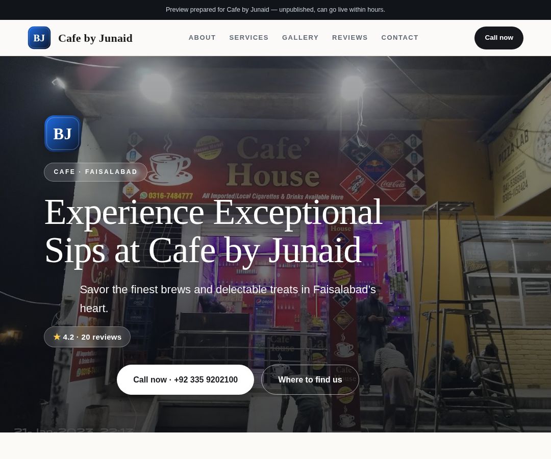 Cafe by Junaid