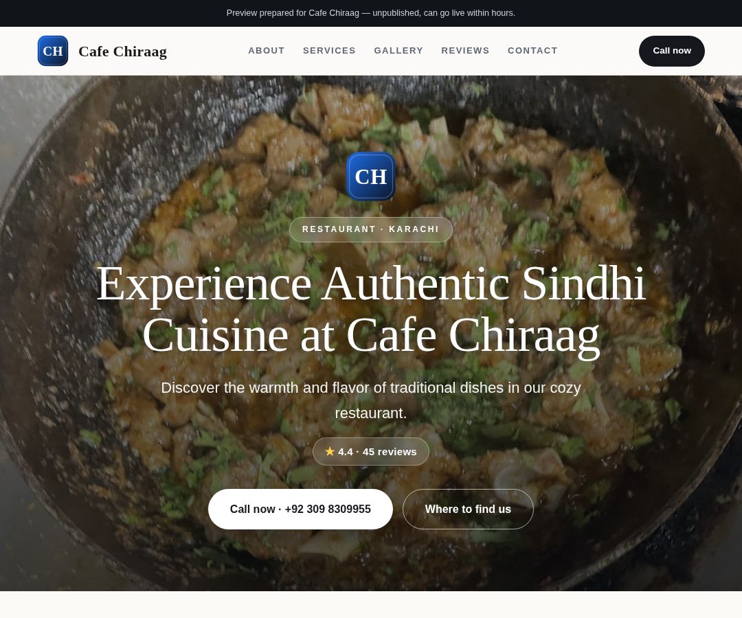 Cafe Chiraag