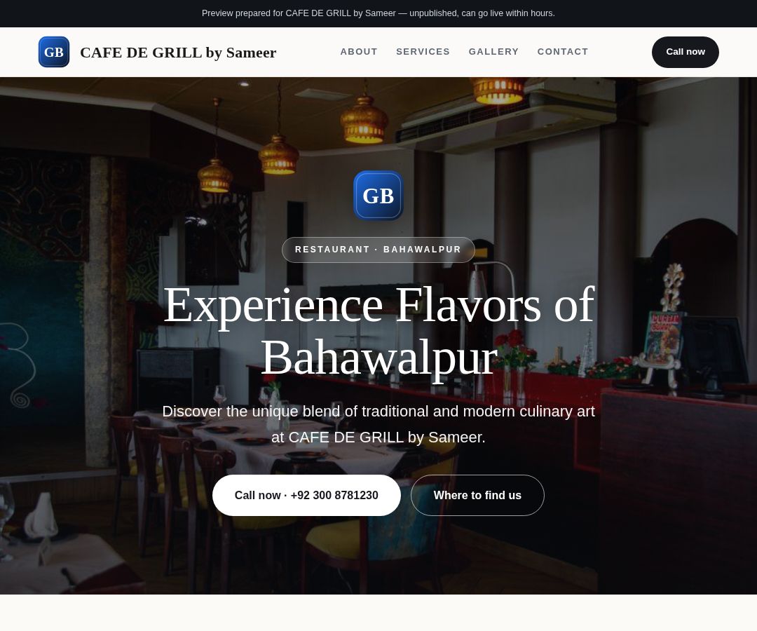CAFE DE GRILL by Sameer