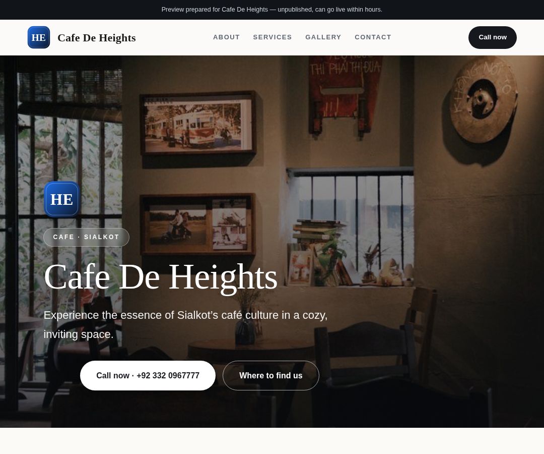 Cafe De Heights