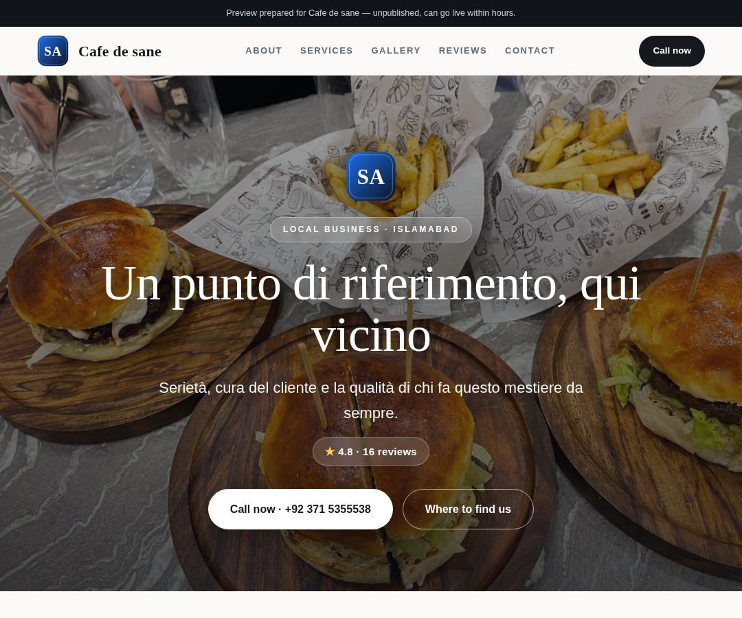 Cafe de sane