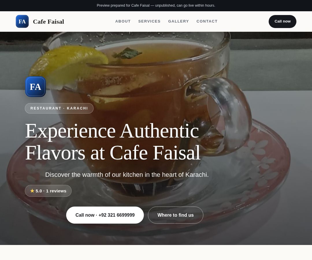 Cafe Faisal