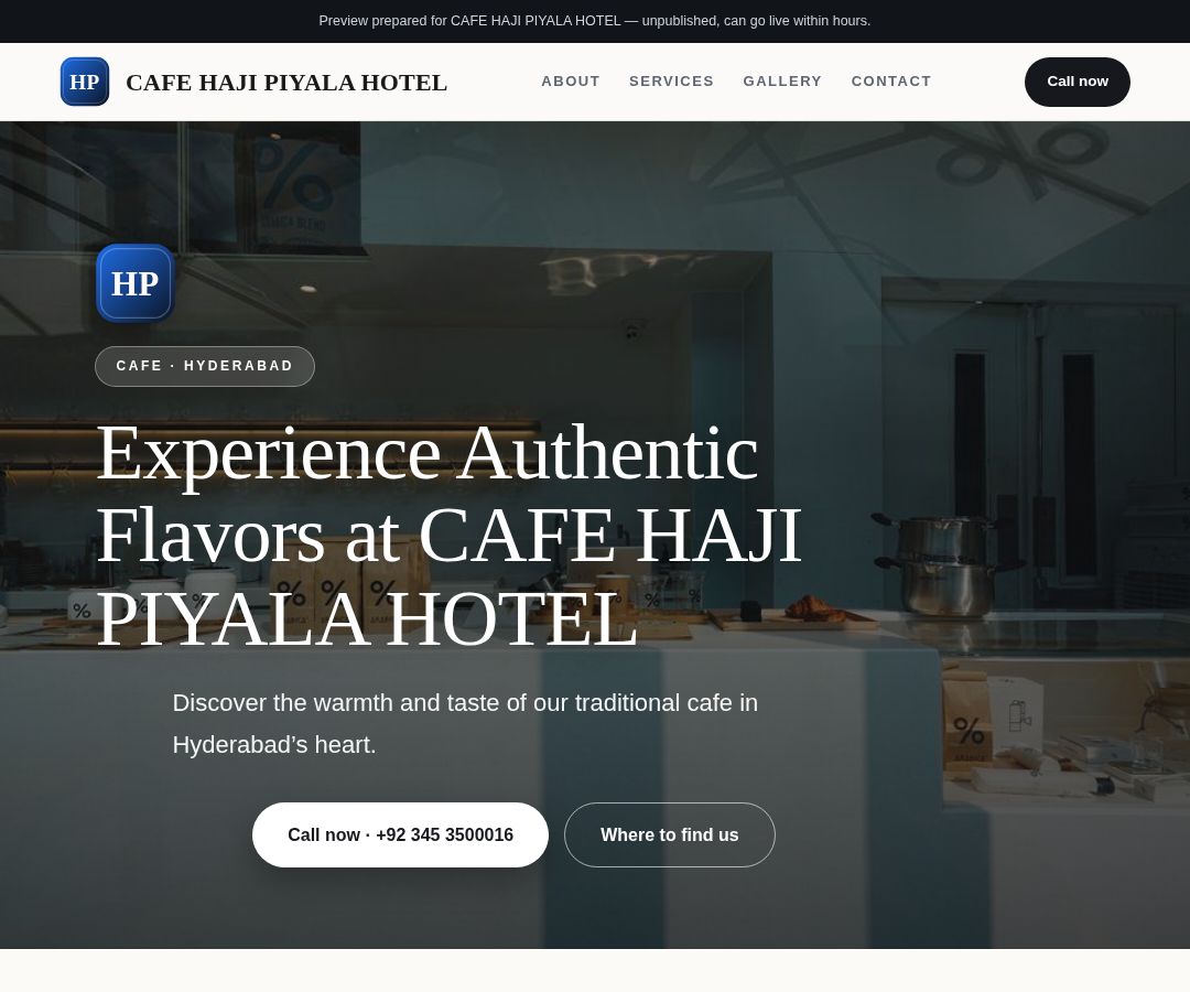 CAFE HAJI PIYALA HOTEL