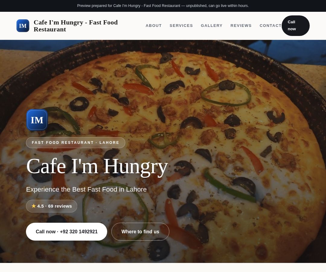 Cafe I'm Hungry - Fast Food Restaurant