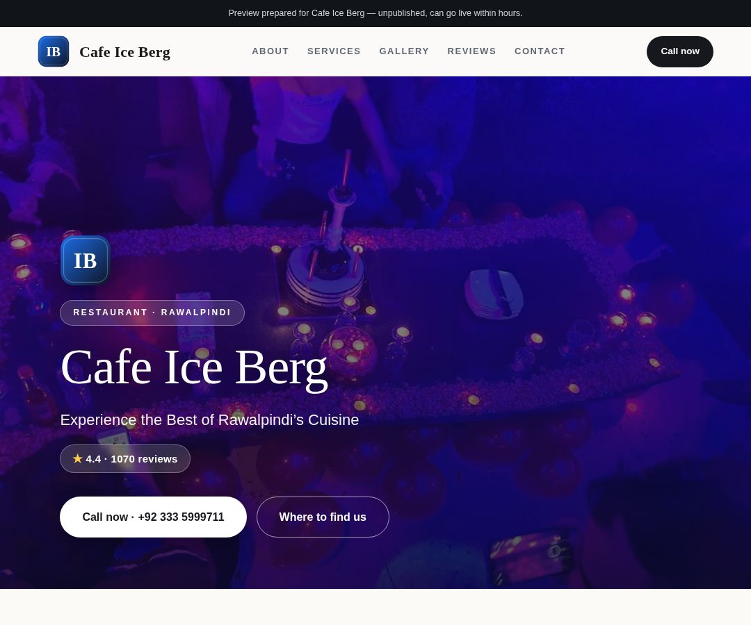 Cafe Ice Berg