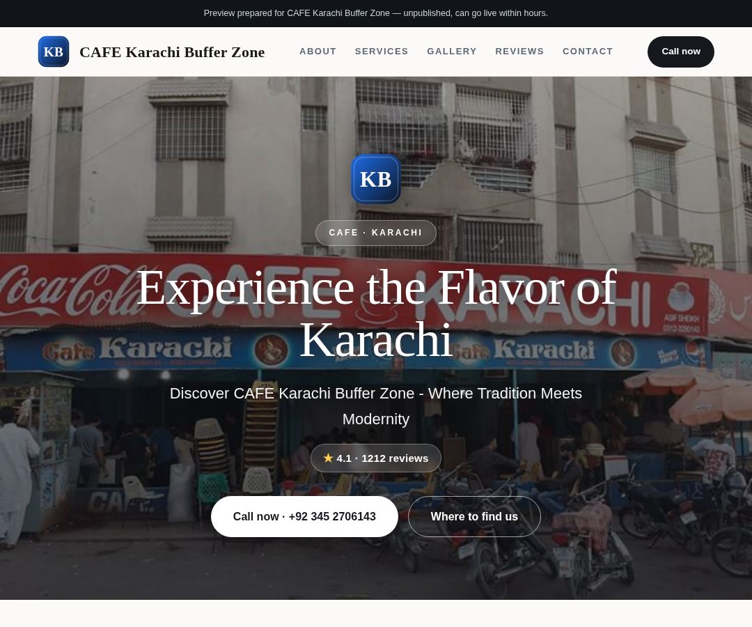 CAFE Karachi Buffer Zone