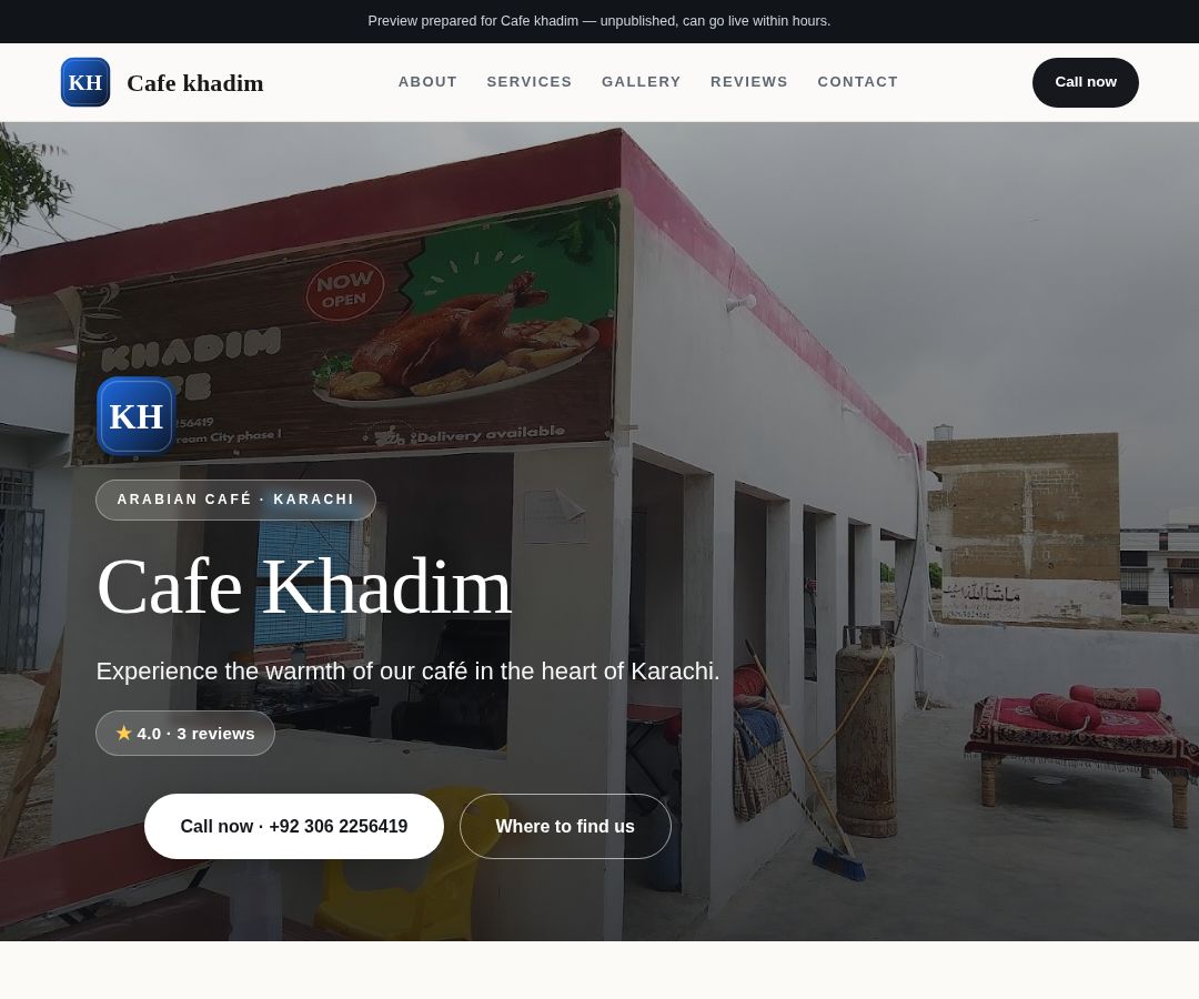 Cafe khadim