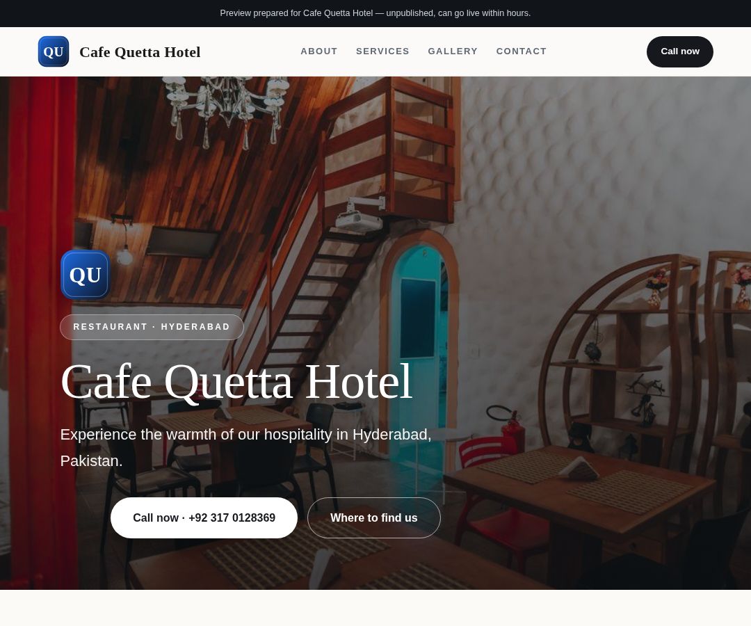 Cafe Quetta Hotel