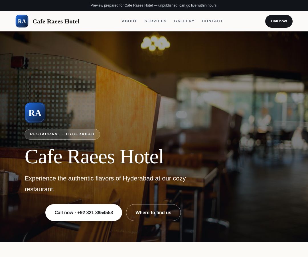 Cafe Raees Hotel