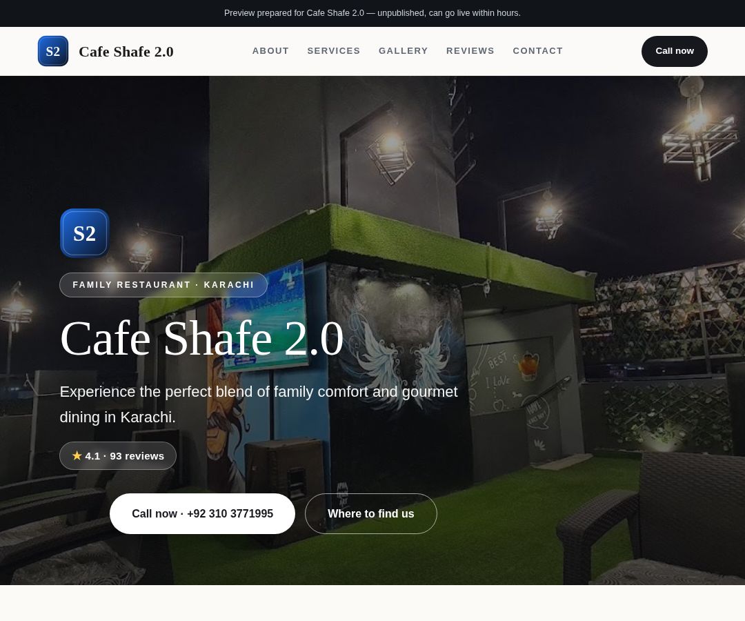 Cafe Shafe 2.0