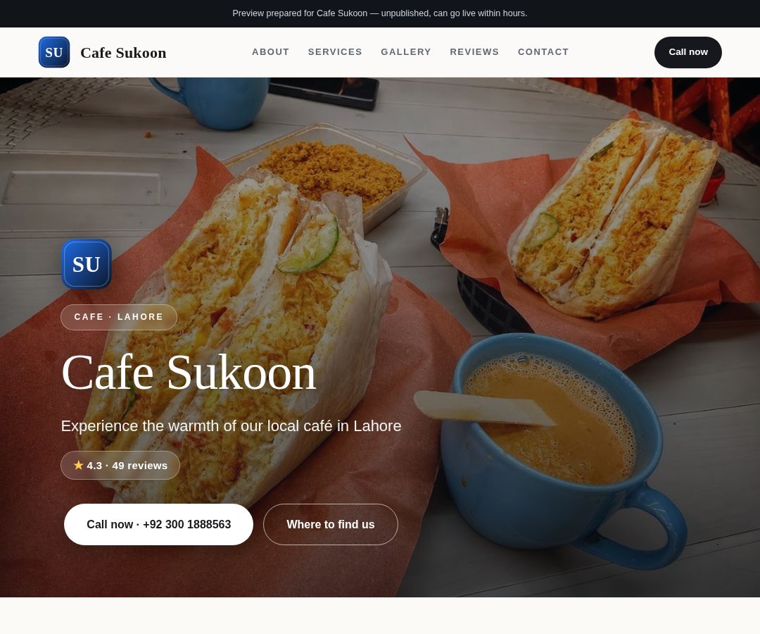 Cafe Sukoon