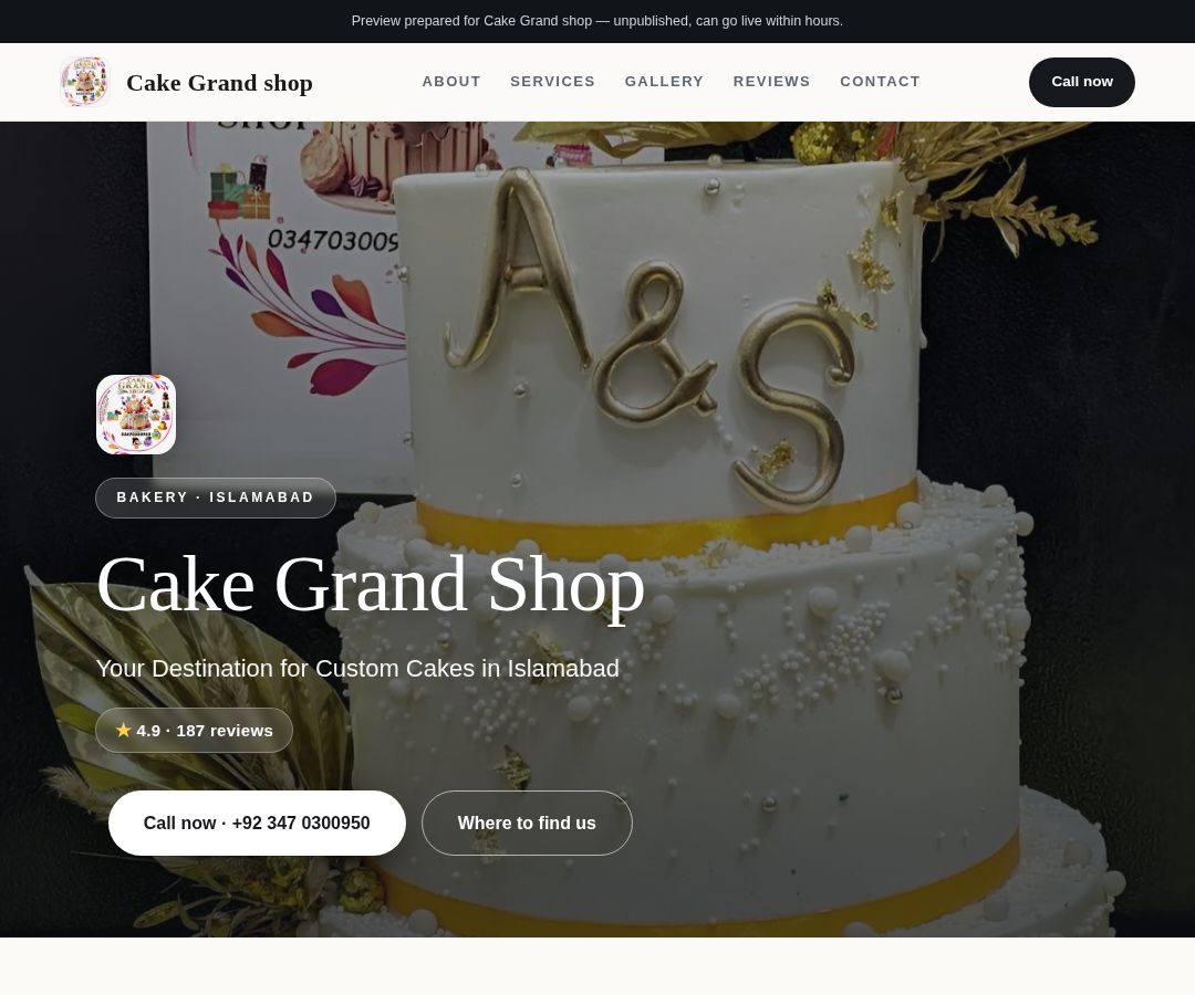 Cake Grand shop