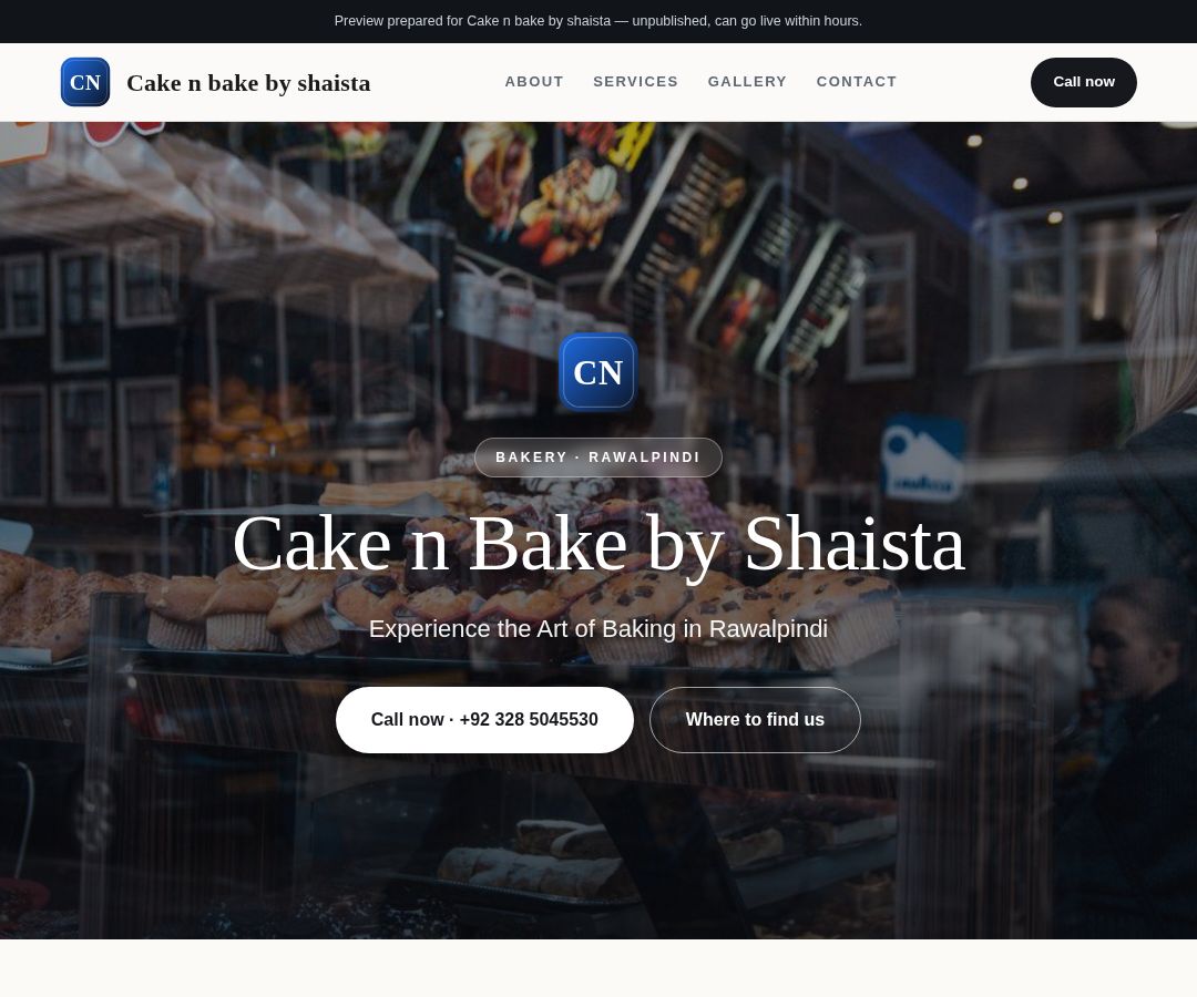 Cake n bake by shaista