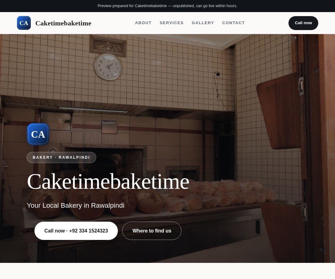 Caketimebaketime