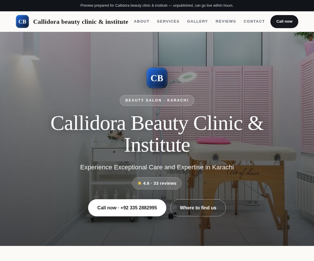 Callidora beauty clinic & institute