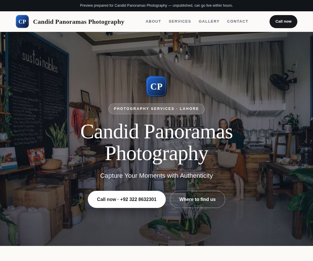 Candid Panoramas Photography
