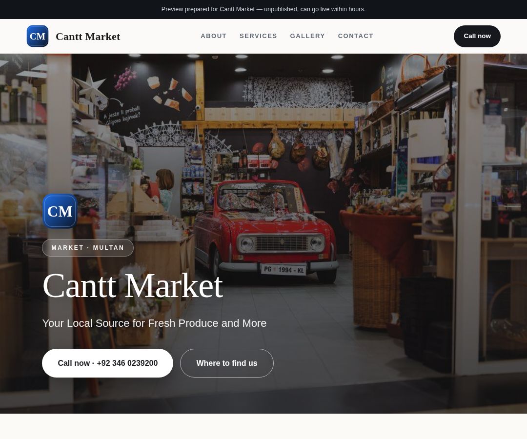 Cantt Market