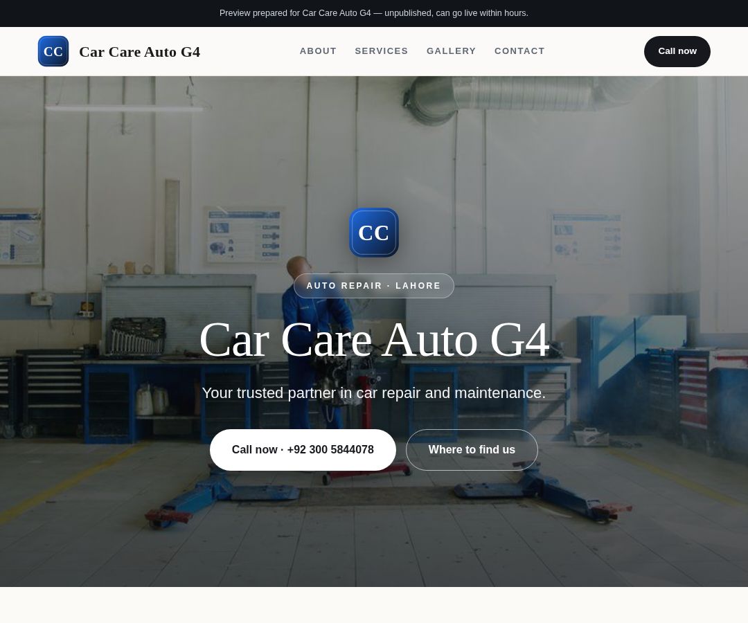 Car Care Auto G4