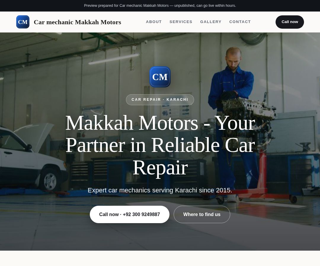 Car mechanic Makkah Motors