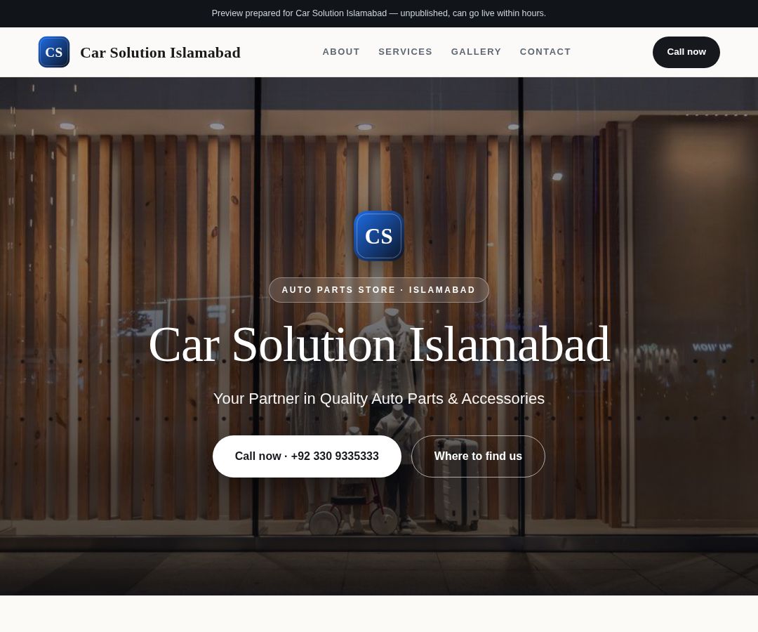 Car Solution Islamabad