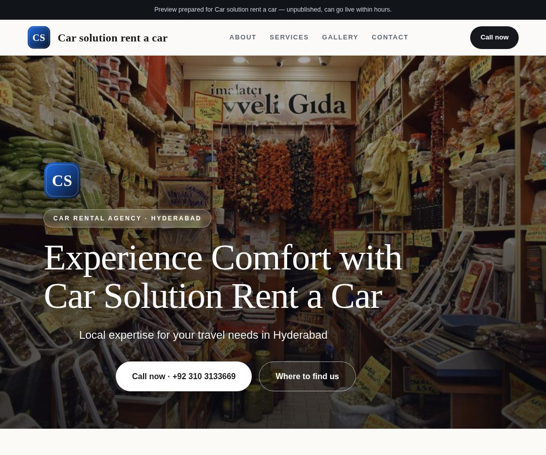Car solution rent a car