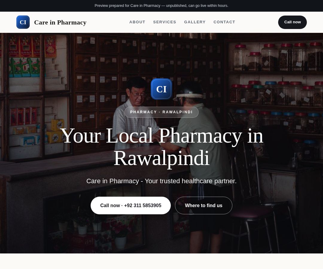 Care in Pharmacy