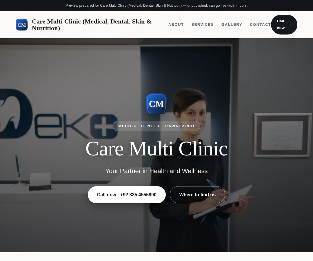 Care Multi Clinic (Medical, Dental, Skin & Nutrition)