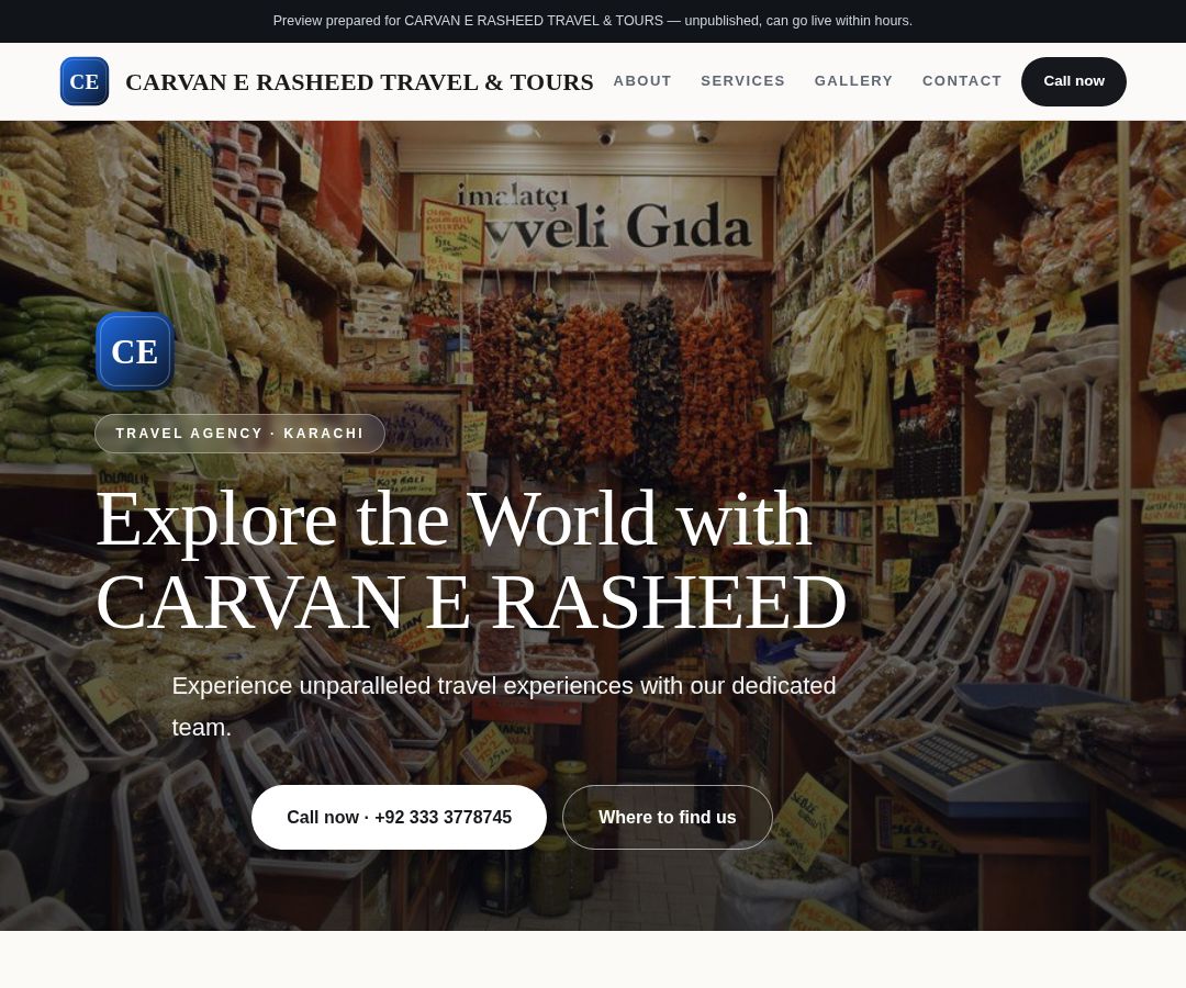 CARVAN E RASHEED TRAVEL & TOURS