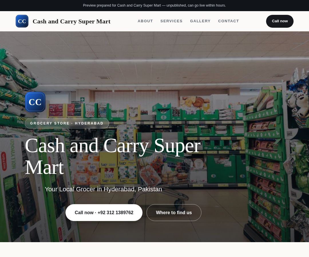Cash and Carry Super Mart