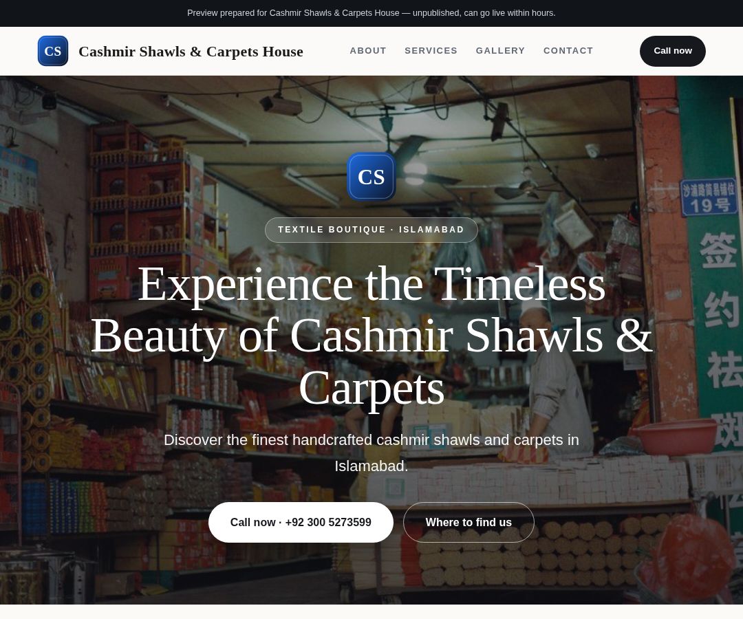 Cashmir Shawls & Carpets House