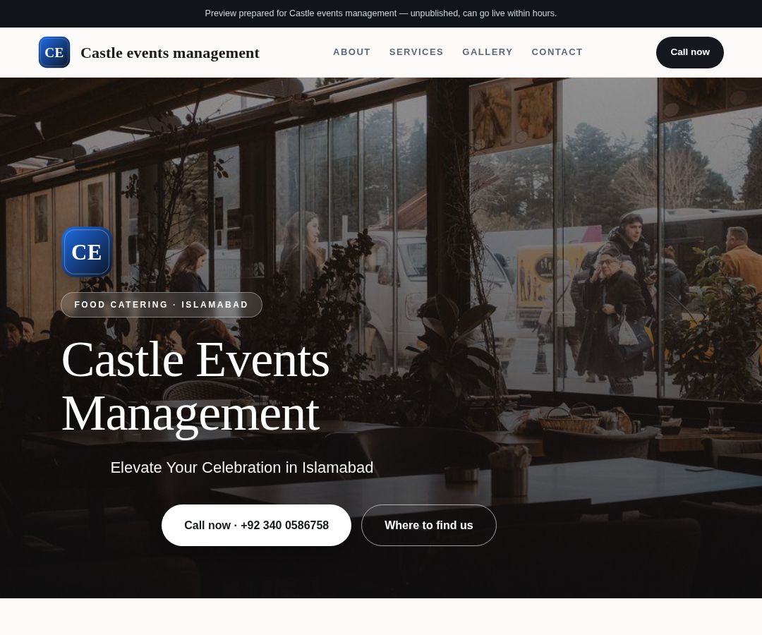 Castle events management