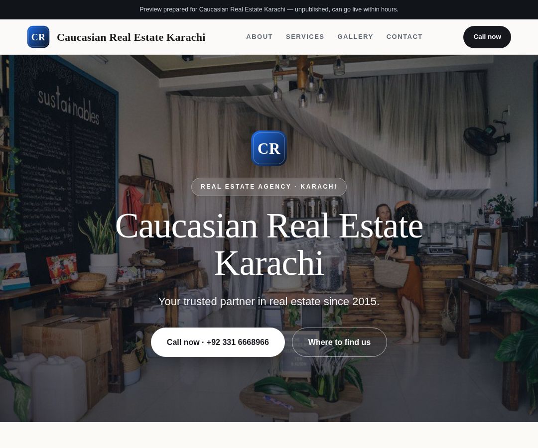 Caucasian Real Estate Karachi