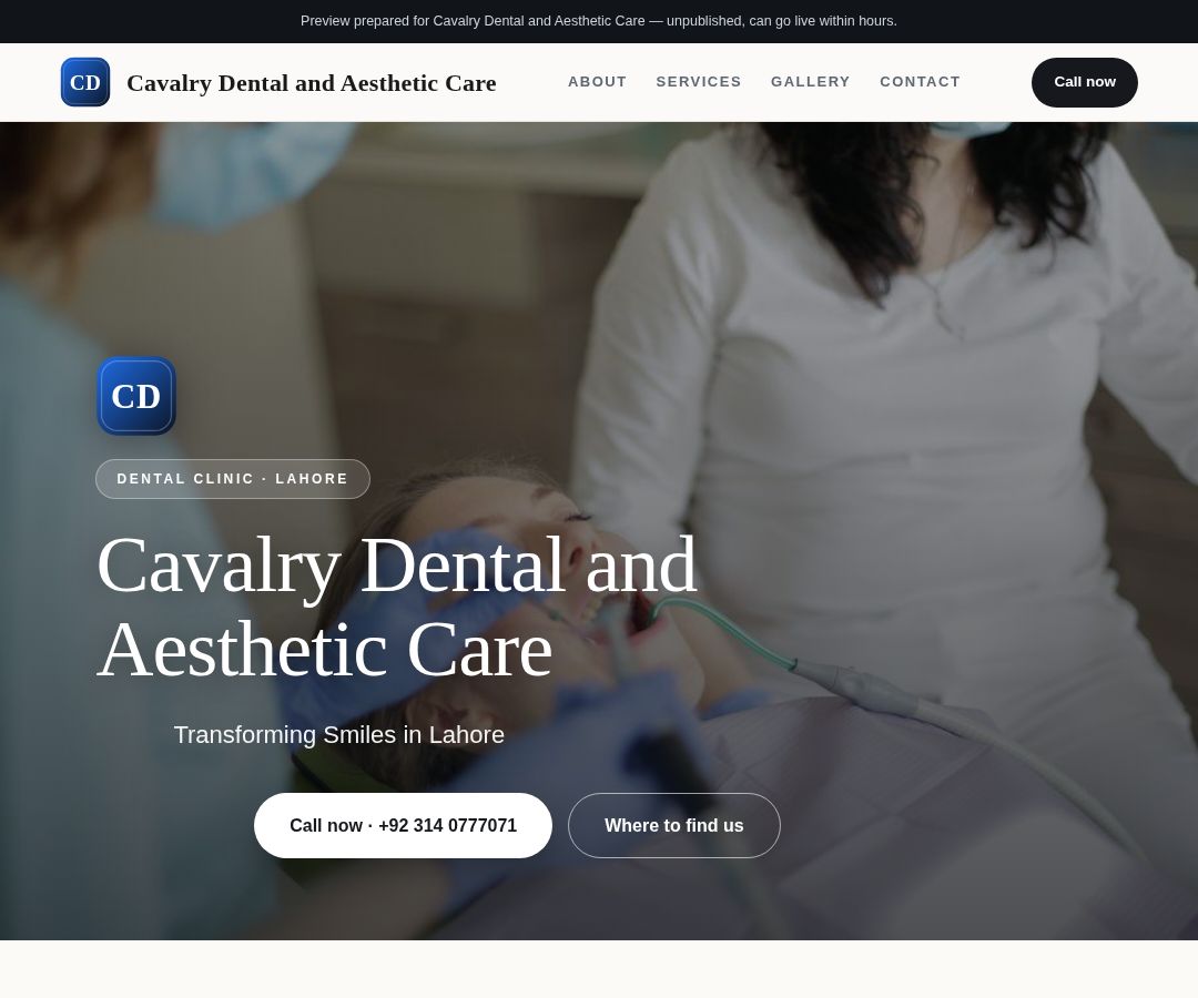 Cavalry Dental and Aesthetic Care