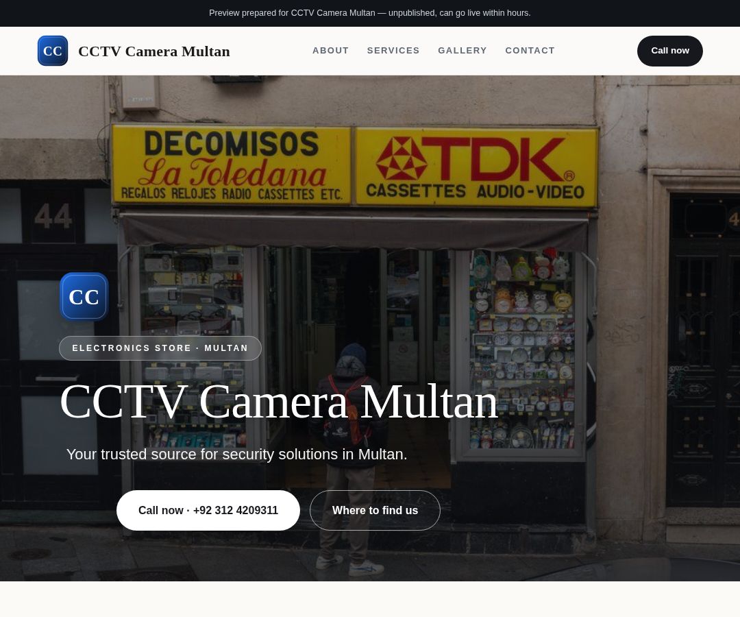 CCTV Camera Multan