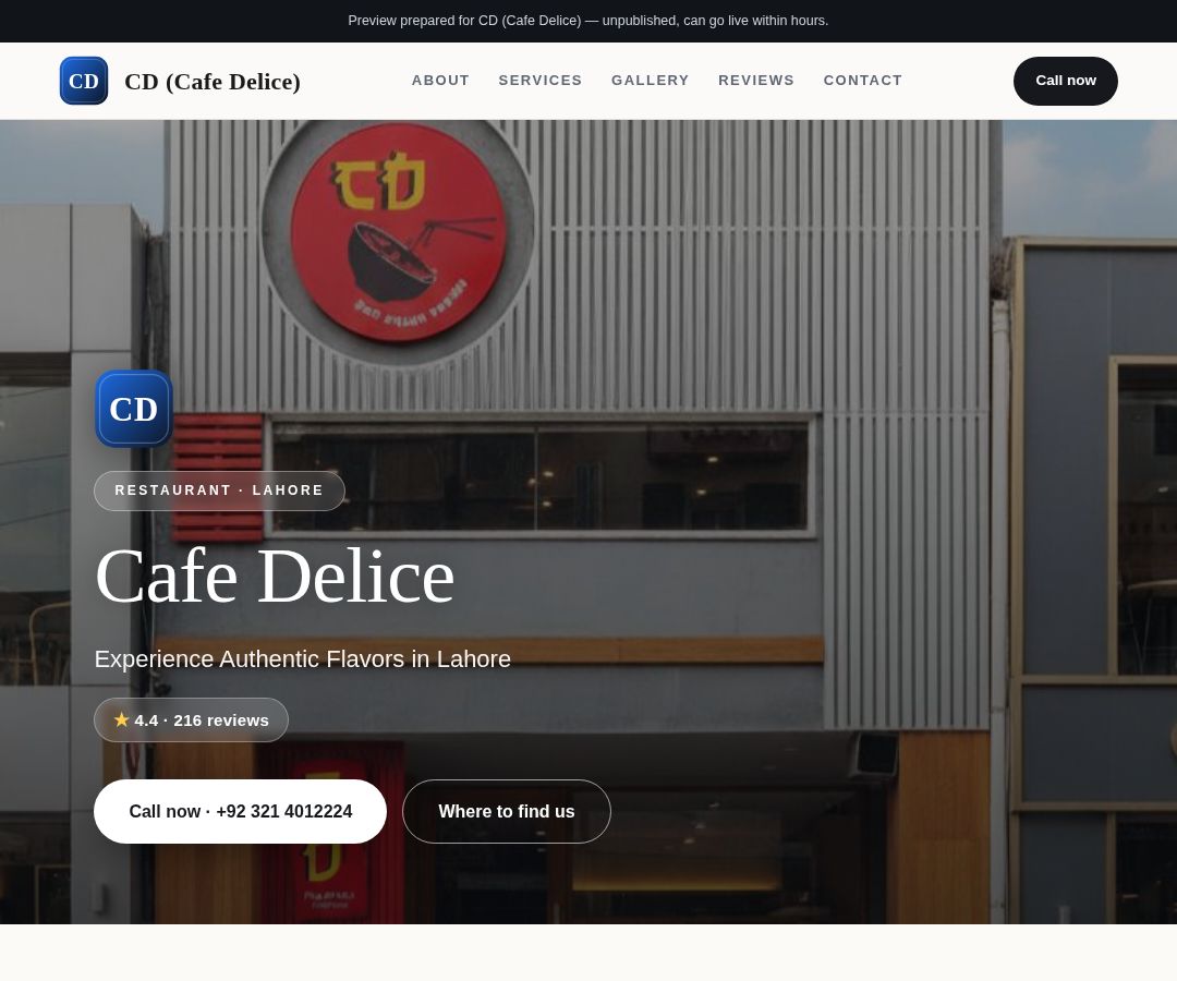 CD (Cafe Delice)
