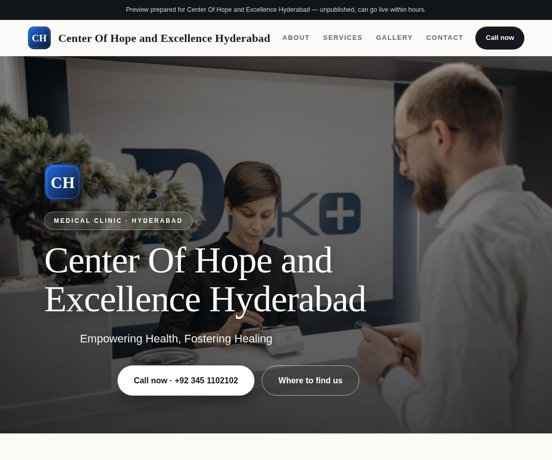Center Of Hope and Excellence Hyderabad