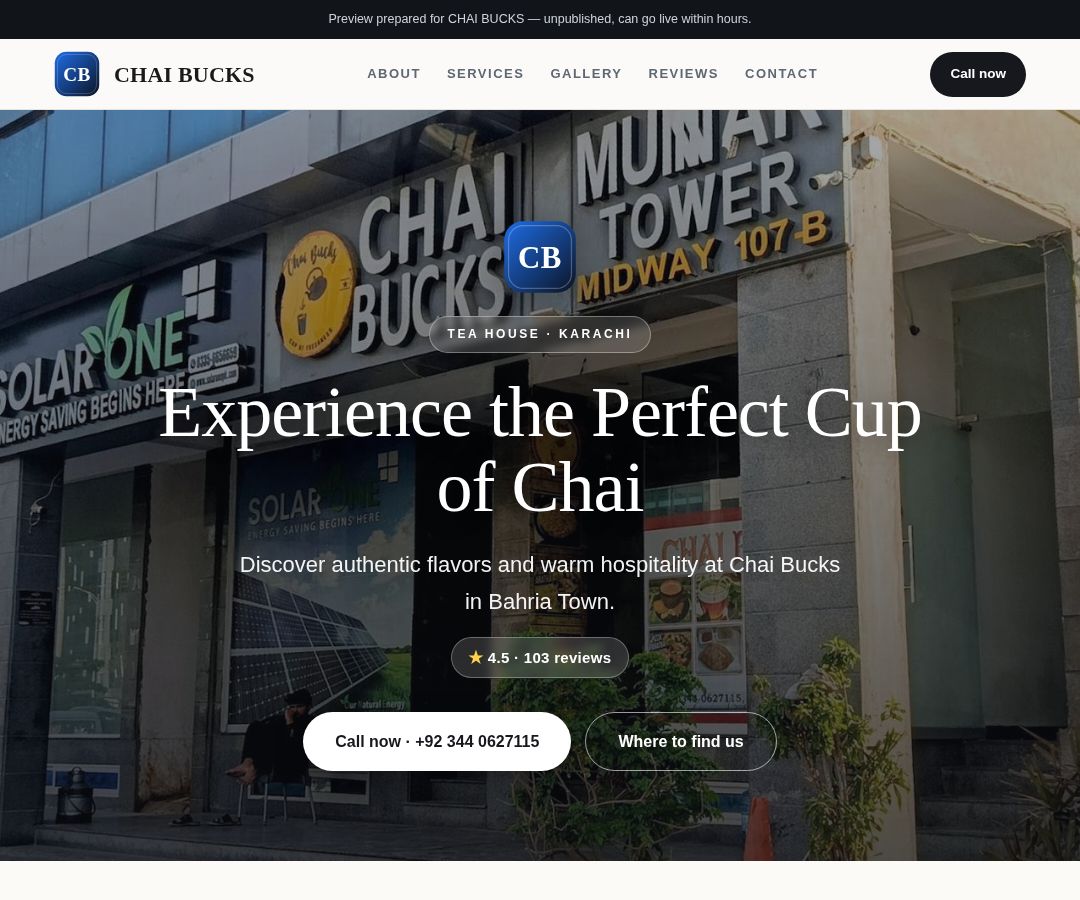 CHAI BUCKS