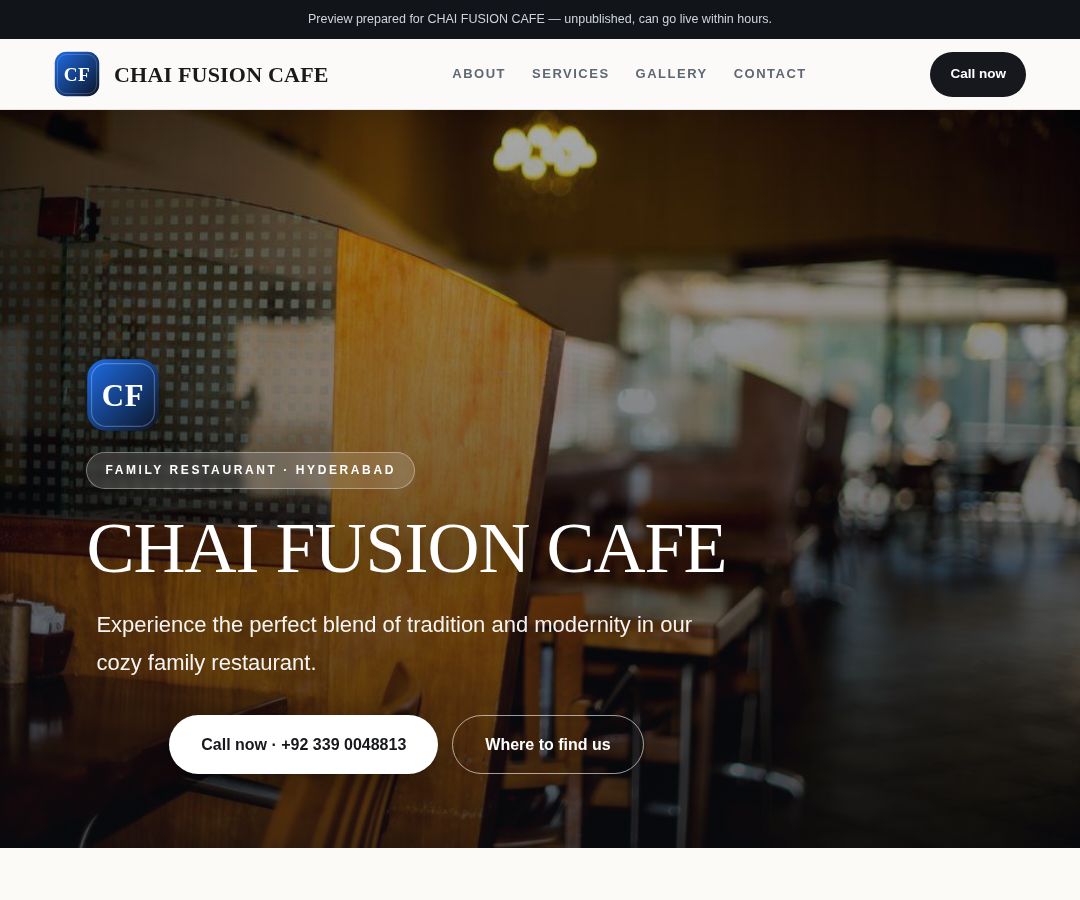 CHAI FUSION CAFE