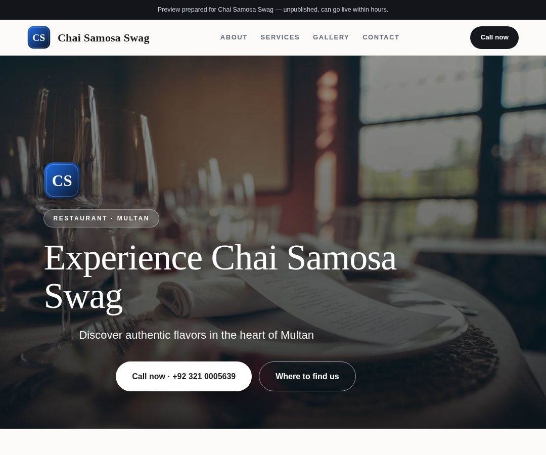 Chai Samosa Swag