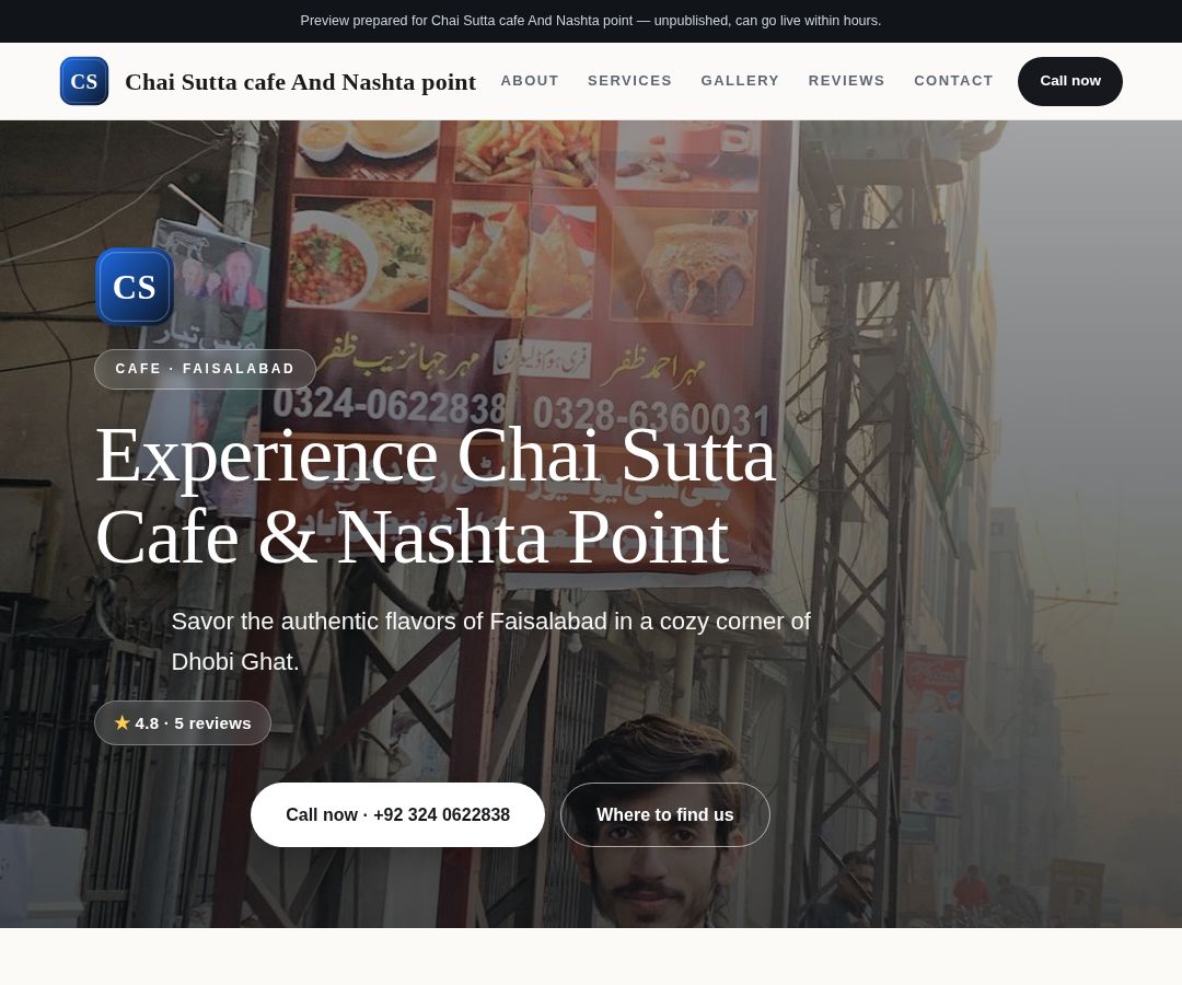 Chai Sutta cafe And Nashta point